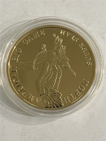 North American big game gold tone coin (L)