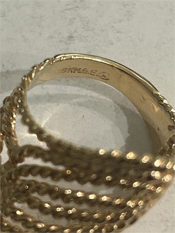 18 karat HGE gold ring (L)