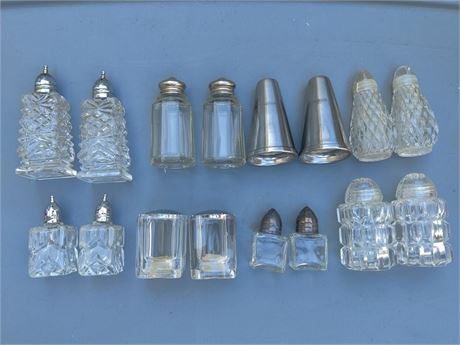 Lot of 8 Salt and Pepper Shakers