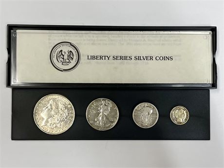 Silver U.S. Coins Set with 1921 Morgan Dollar