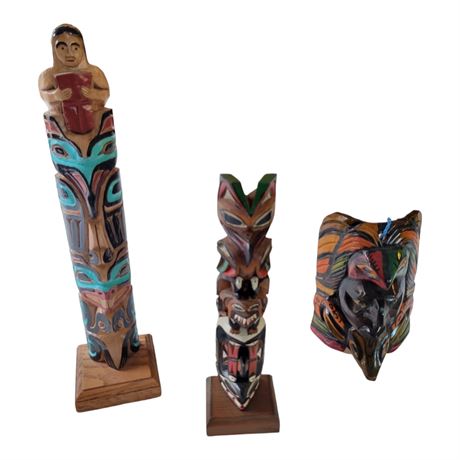 Northwest Shore Tlingit Totem figures