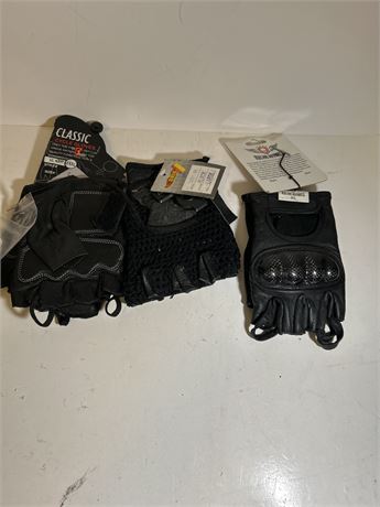 Leather Motorcycle gloves (L)