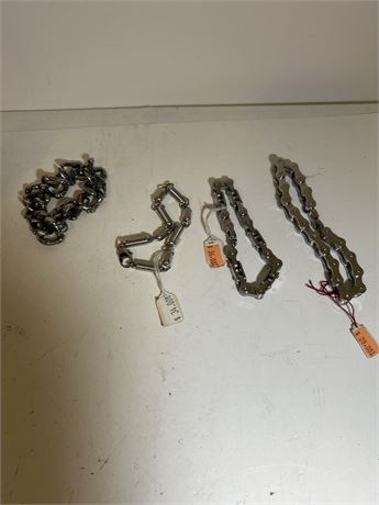 Assortment of motorcycle bracelets (L)