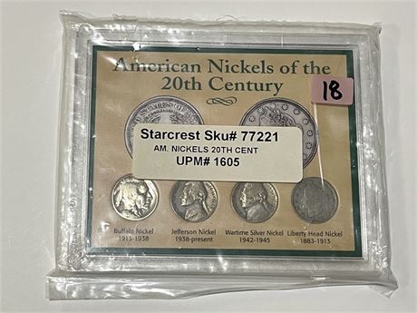 20th Century Nickels Set