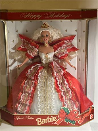 Vintage Barbie 1997 Happy Holidays Doll Special Edition Mattel New (L)