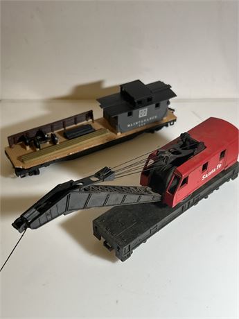 Santa Fe Maintenance Crane Train Car HO Model Scale(L)