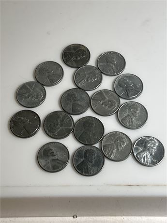 1943 wheat steel war pennies(L)